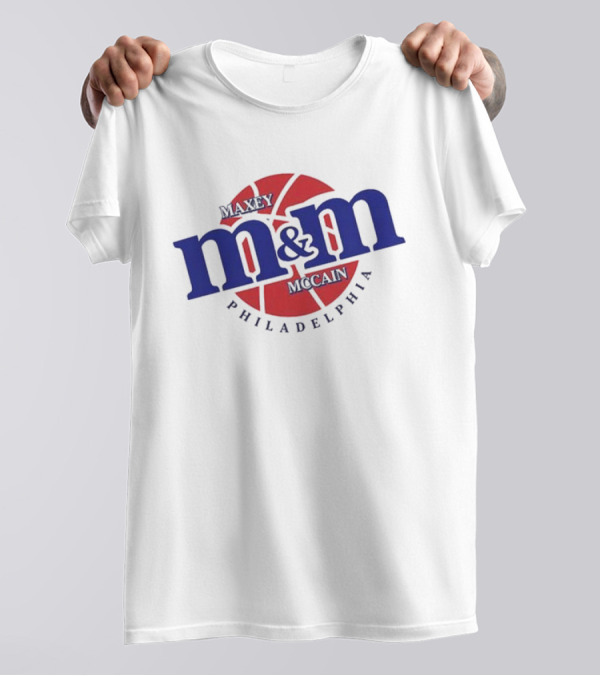 Maxey Mccain M&M Basketball Philadelphia T-Shirt