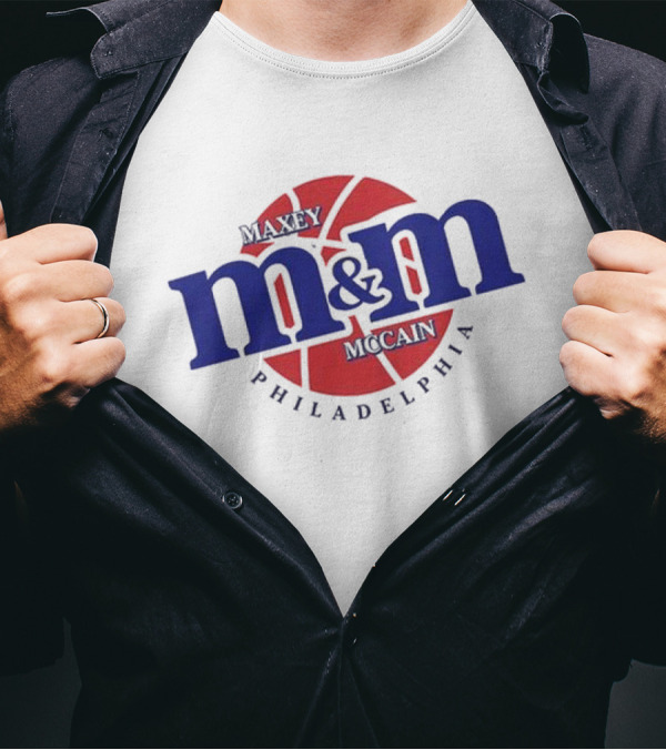 Maxey Mccain M&M Basketball Philadelphia T-Shirt