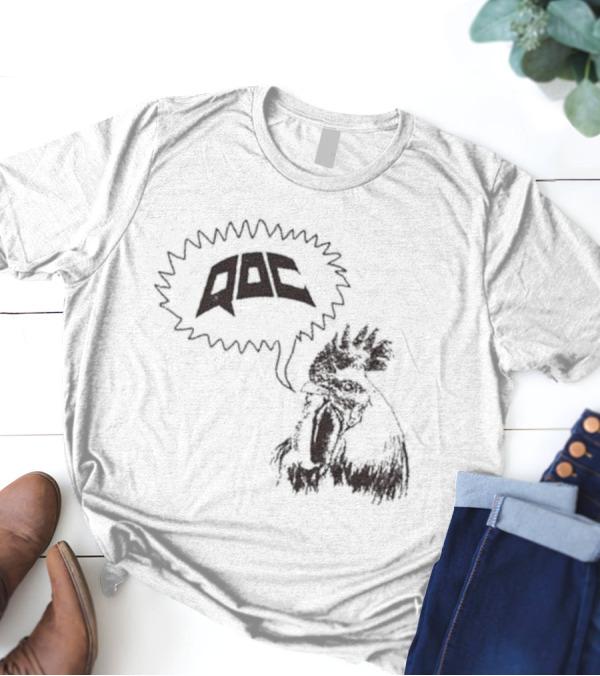 QOC Rooster Quarters Of Change Speech Bubble T-Shirt