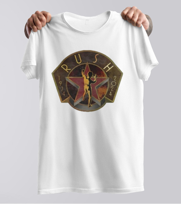 Rush Backstage R50 1974-2024 Deco Raglan Star Man T-Shirt