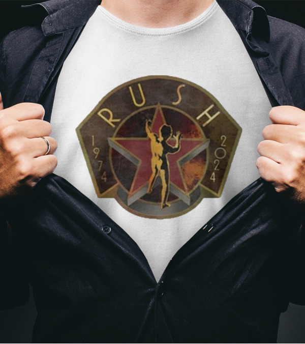 Rush Backstage R50 1974-2024 Deco Raglan Star Man T-Shirt