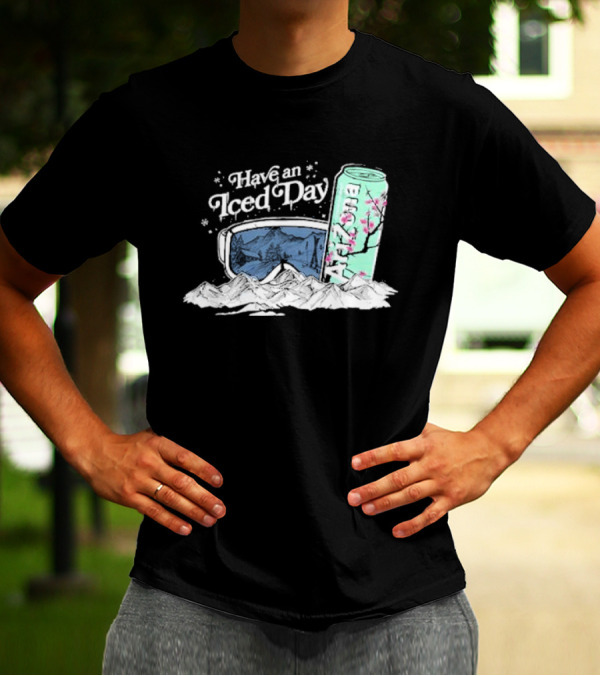Have An Iced Day Arizona Can Sunglasses Snowy Mountains Blossom T-Shirt