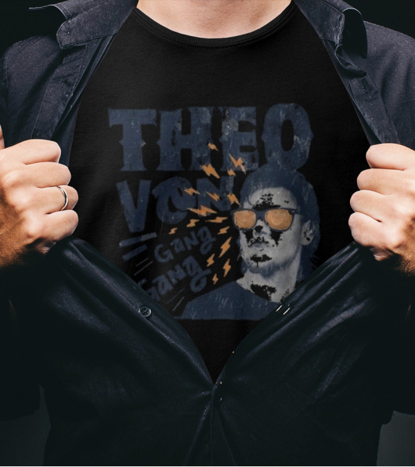 Theo Von Gang Gang Hypno Lightning Glasses T-Shirt