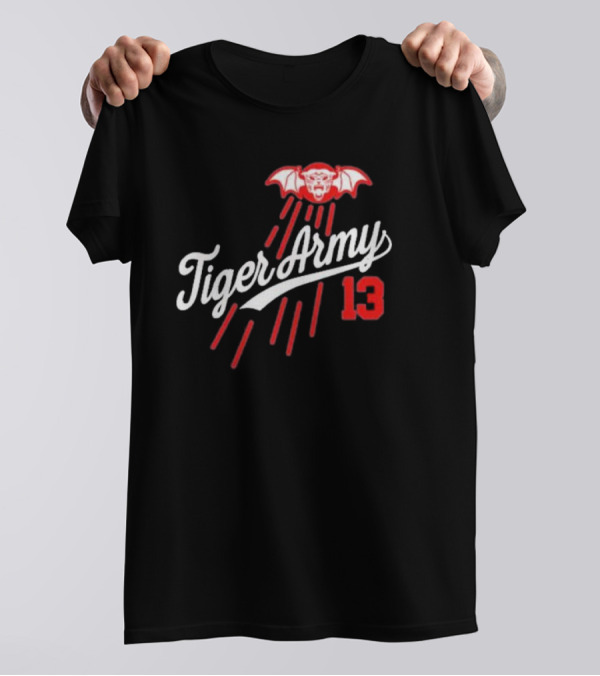 Tiger Army 13 Los Angeles Dodgers Never Die T-Shirt
