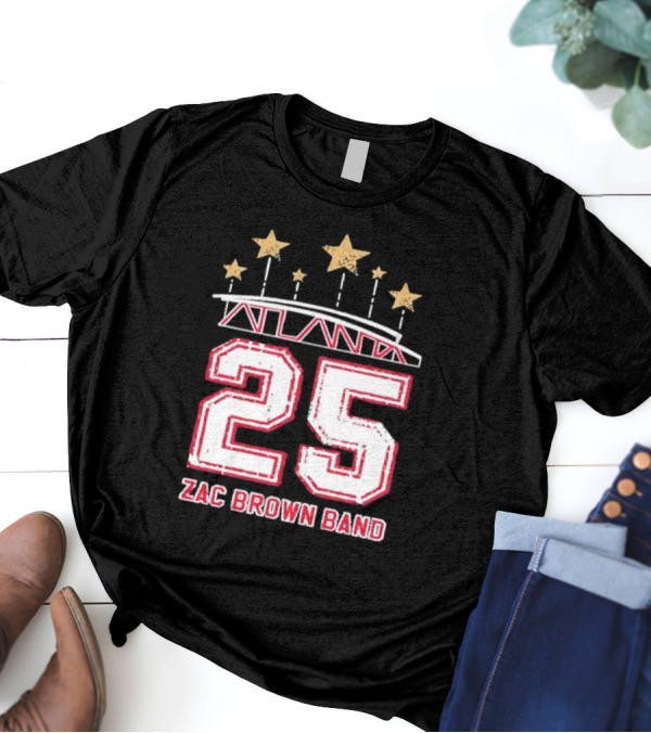 Zac Brown Band Atlanta New Year's Eve December 31 2024 Starry T-Shirt