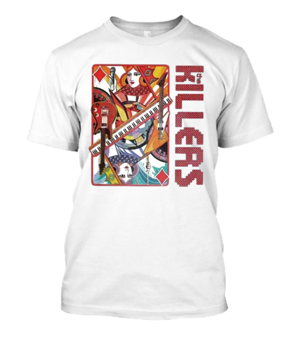 The Killers Diamonds Album 2024 Tour Playing Cards Art Elements T-Shirt
