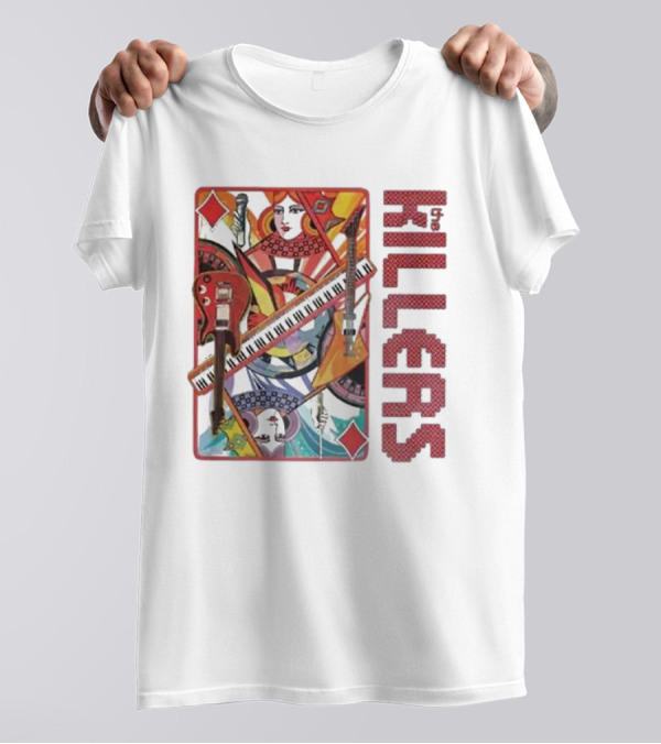 The Killers Diamonds Album 2024 Tour Playing Cards Art Elements T-Shirt