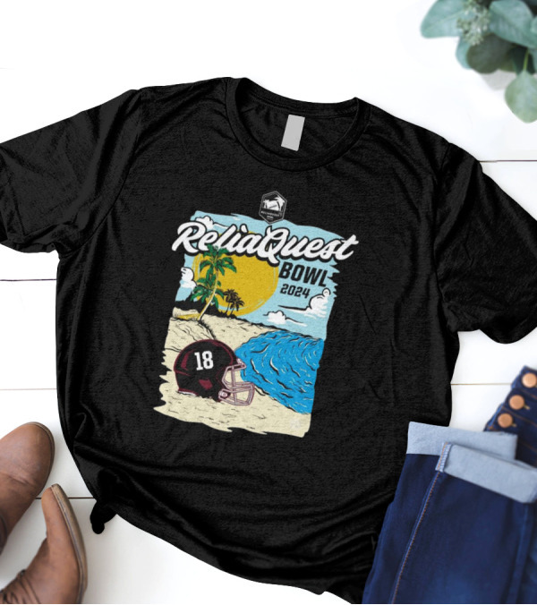 Alabama Crimson Tide 2024 ReliaQuest Bowl Raymond James Stadium Palm Beach Helmet T-Shirt