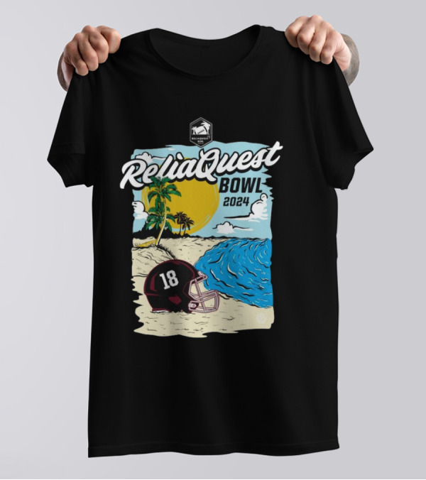 Alabama Crimson Tide 2024 ReliaQuest Bowl Raymond James Stadium Palm Beach Helmet T-Shirt