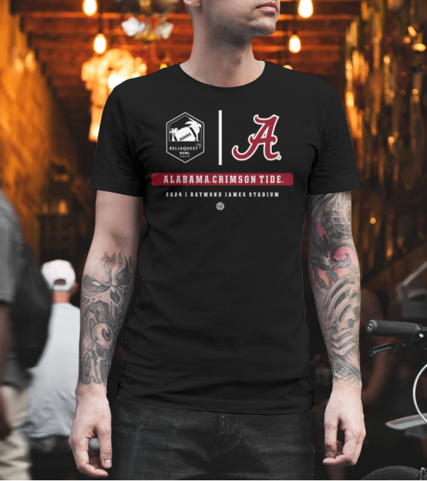 Alabama Crimson Tide Reliaquest Bowl 2024 Raymond James Stadium Tampa Bay T-Shirt