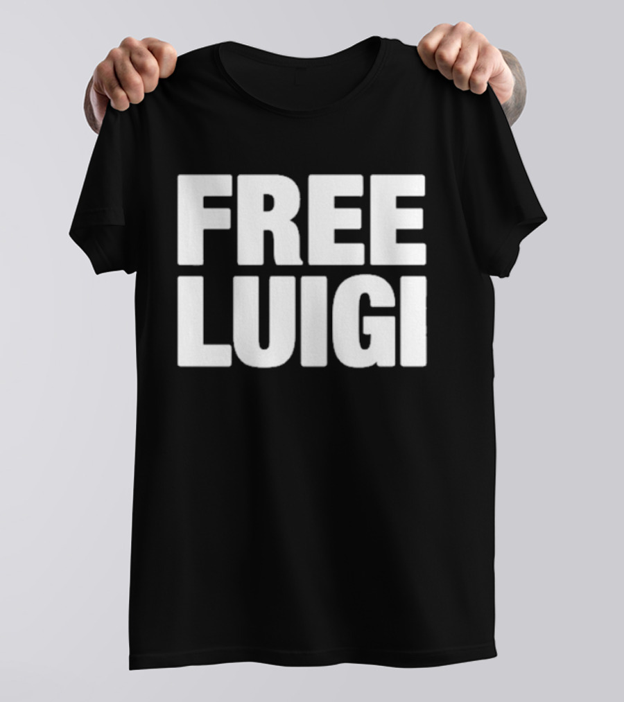FREE LUIGI Nintendo Meme Fan Tee Mario Brothers T-Shirt