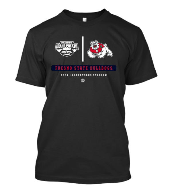 Fresno State Bulldogs 2024 Famous Idaho Potato Bowl Albertsons Stadium T-Shirt