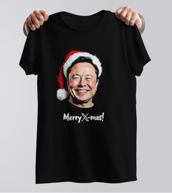Eleon Musk Merry X-mas Santa Claus Christmas T-Shirt
