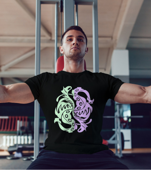Envy Sigil Green And Purple Tribal Yin Yang T-Shirt