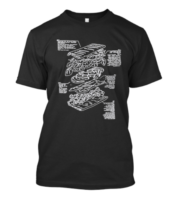 Game Grumps 2024 Subway Sandwich Diagram I Hate T-Shirt