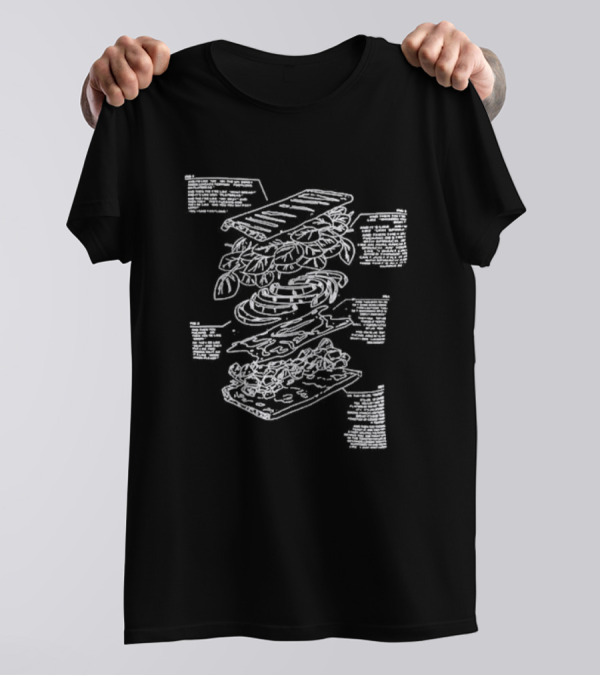 Game Grumps 2024 Subway Sandwich Diagram I Hate T-Shirt