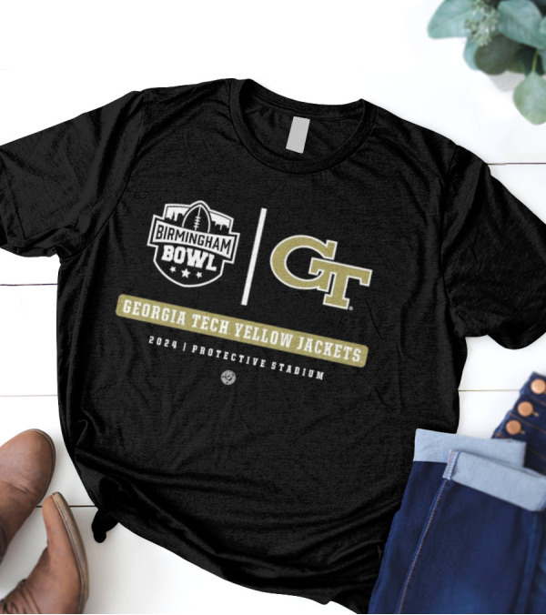 Birmingham Bowl 2024 Georgia Tech Yellow Jackets Protective Stadium T-Shirt