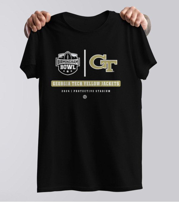 Birmingham Bowl 2024 Georgia Tech Yellow Jackets Protective Stadium T-Shirt