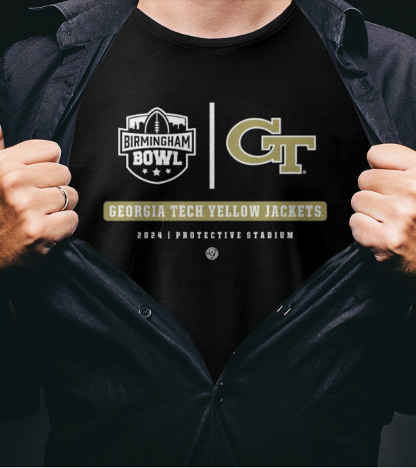 Birmingham Bowl 2024 Georgia Tech Yellow Jackets Protective Stadium T-Shirt