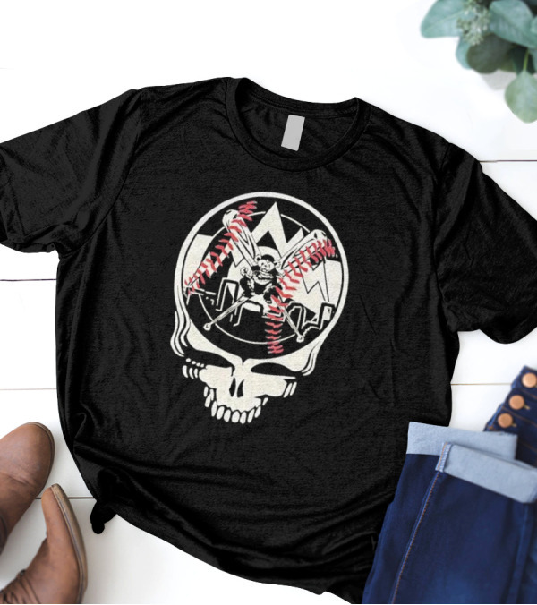 Grateful Dead Steal Your Face Colorado Rockies MLB Collaboration T-Shirt