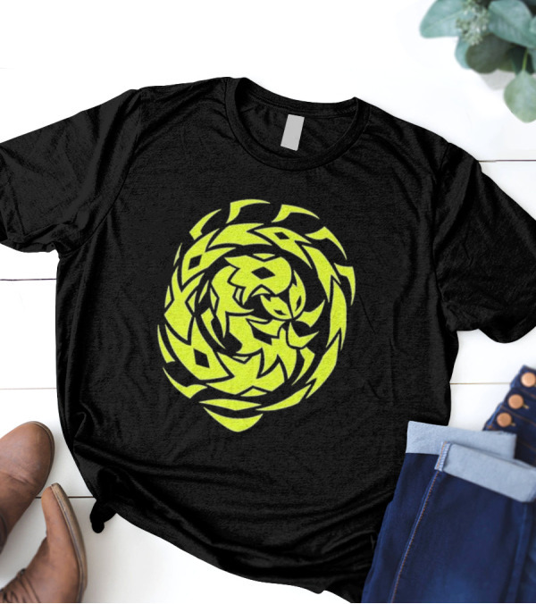 Greed Sigil Black And Yellow Spiral T-Shirt