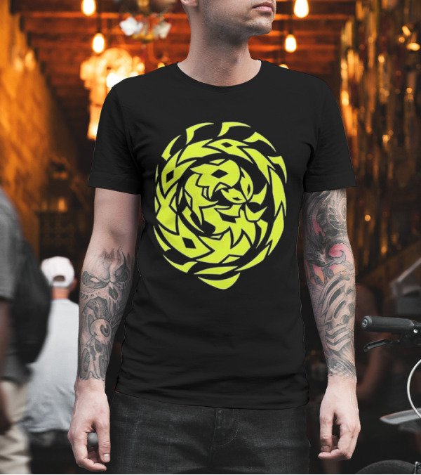 Greed Sigil Black And Yellow Spiral T-Shirt