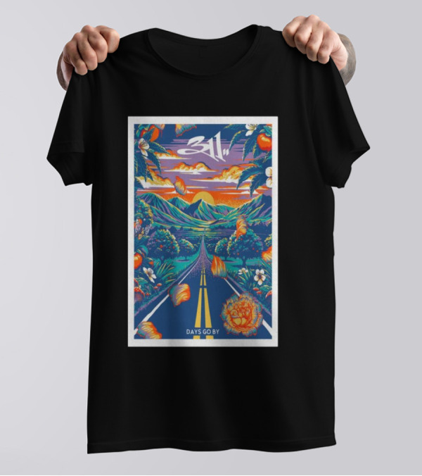 311 Band Vibrant Road Trip Mountains Sunset Days Go By T-Shirt