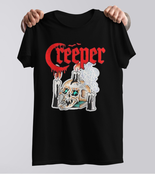 Creeper Skull Candle More Than Death Friday 13th T-Shirt