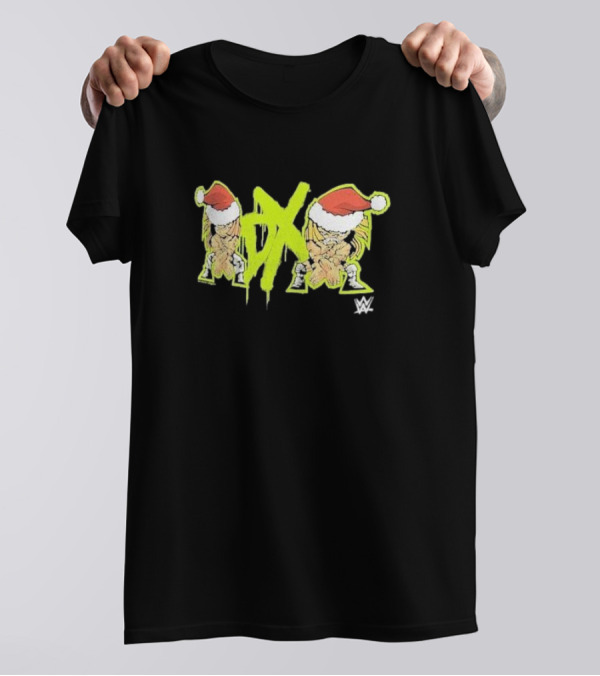 D-Generation X WWE DX Logo Santa Hats T-Shirt