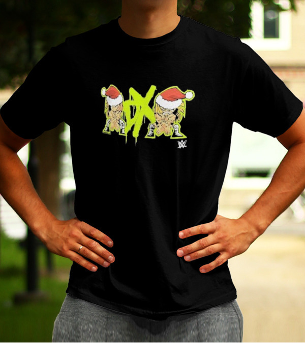 D-Generation X WWE DX Logo Santa Hats T-Shirt