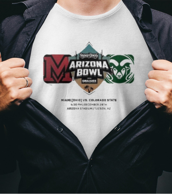 Snoop Dogg Arizona Bowl Miami Ohio Vs Colorado State December 28th 2024 Arizona Stadium Tucson T-Shirt