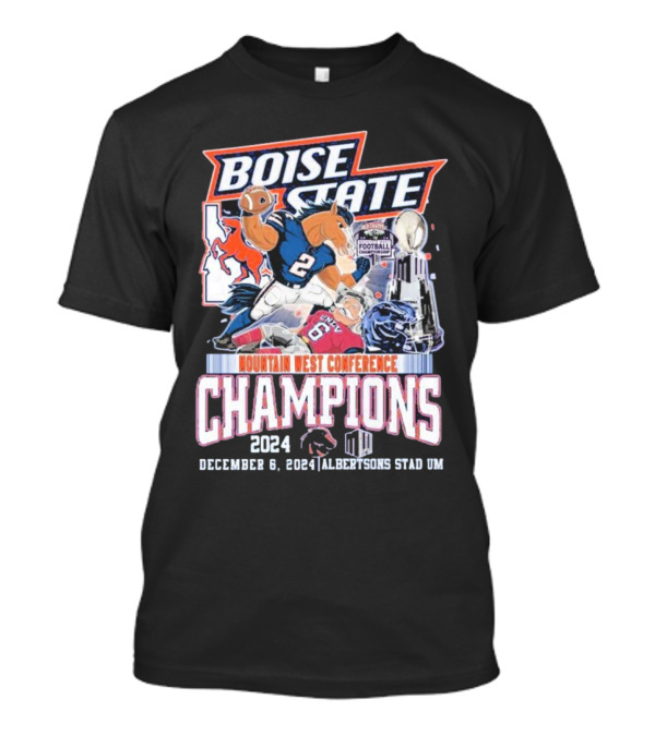 Boise State Mountain West Conference Champions 2024 December 6 Albertsons Stadium T-Shirt