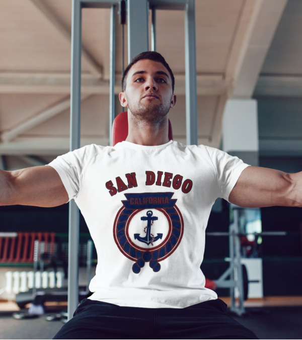 San Diego California Anchor Emblem T-Shirt