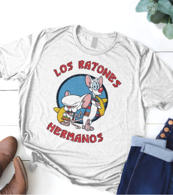 Los Ratones Hermanos Pinky And The Brain Crossover T-Shirt