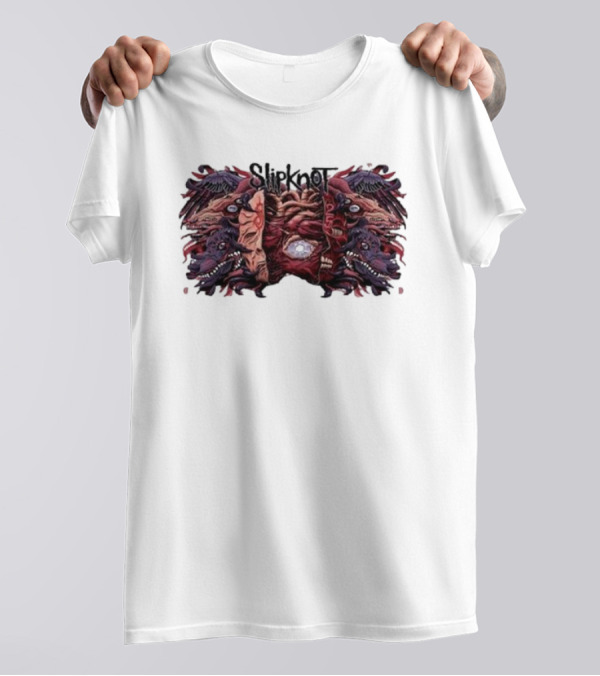Slipknot Dec 12 2024 Accor Arena Paris France Event Cryptic Beast T-Shirt