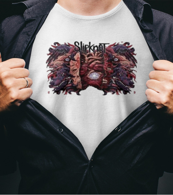 Slipknot Dec 12 2024 Accor Arena Paris France Event Cryptic Beast T-Shirt