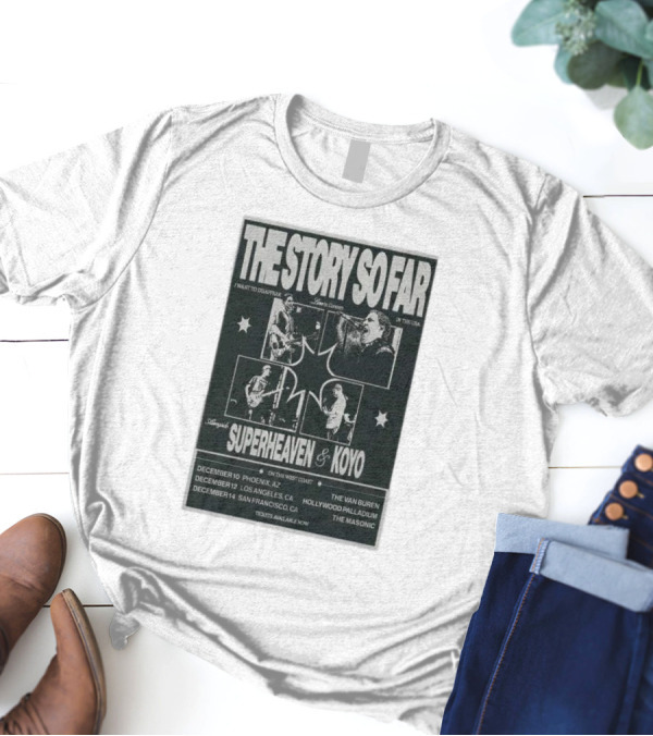 The Story So Far Superheaven Koyo West Coast Tour December I Want To Disappear T-Shirt