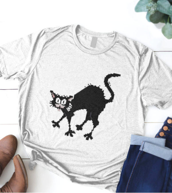 Tom Ward 8 Bit Pixel Art Tom Cat T-Shirt