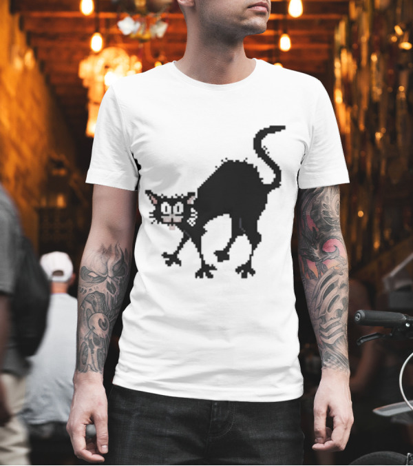 Tom Ward 8 Bit Pixel Art Tom Cat T-Shirt