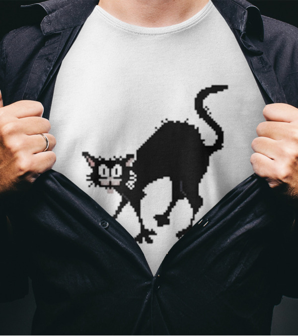 Tom Ward 8 Bit Pixel Art Tom Cat T-Shirt