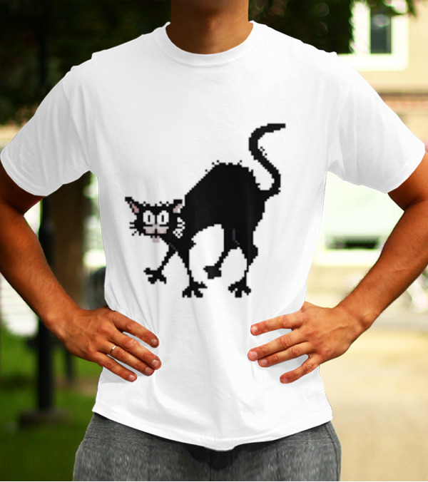 Tom Ward 8 Bit Pixel Art Tom Cat T-Shirt