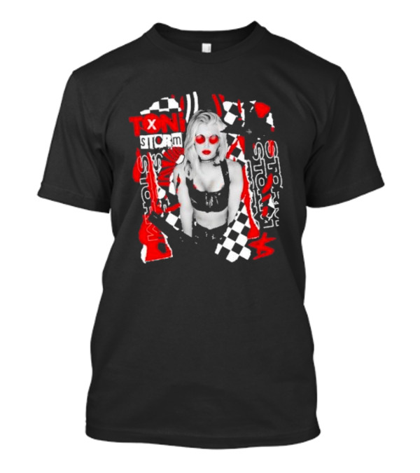 Toni Storm Red Sunglasses Checkerboard Aew Experience T-Shirt