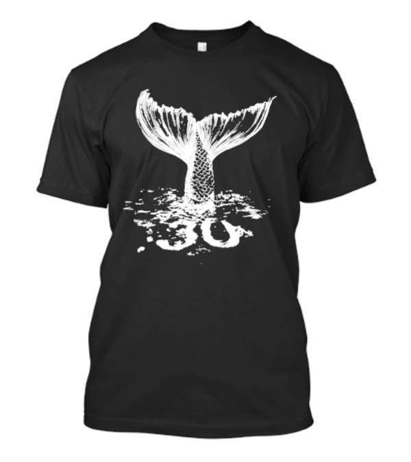 Camiseta 30naonda Preta Mermaid Tail 30 T-Shirt