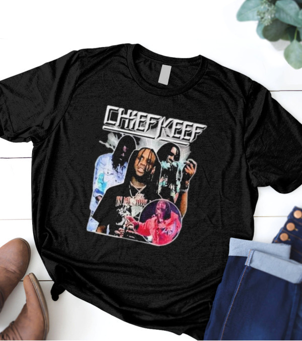 Chief Keef Collage Smoke And Red T-Shirt