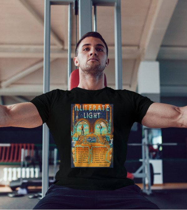 Illiterate Light Arches Tour 2025 Concert Dates And Locations T-Shirt