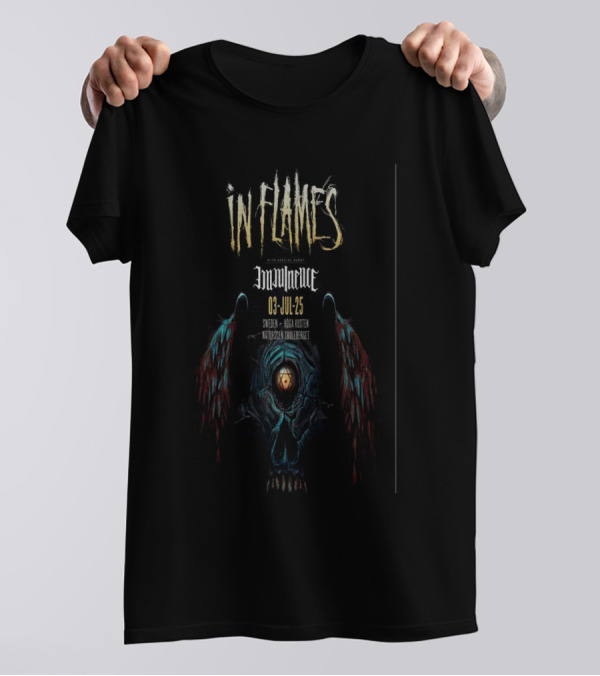In Flames Live At Naturscen Skuleberget Sweden 03 Jul 2025 Concert T-Shirt