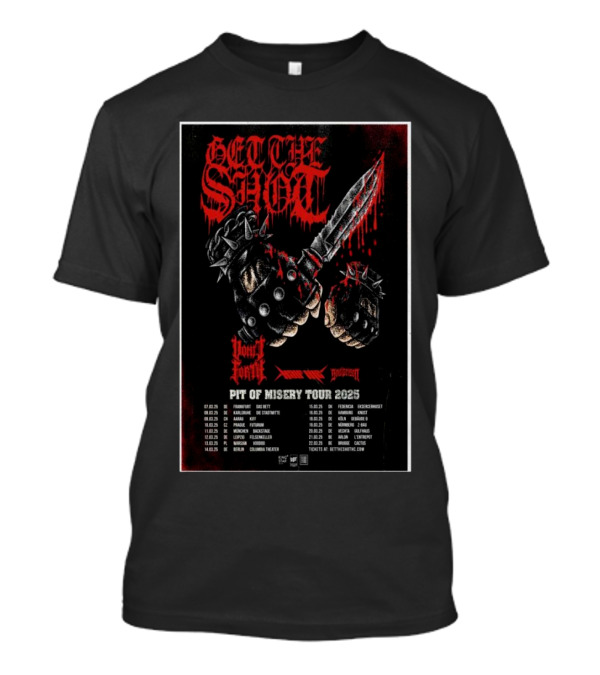 Get The Shot Blood Forge Suicide Kings Pit Of Misery Tour 2025 T-Shirt