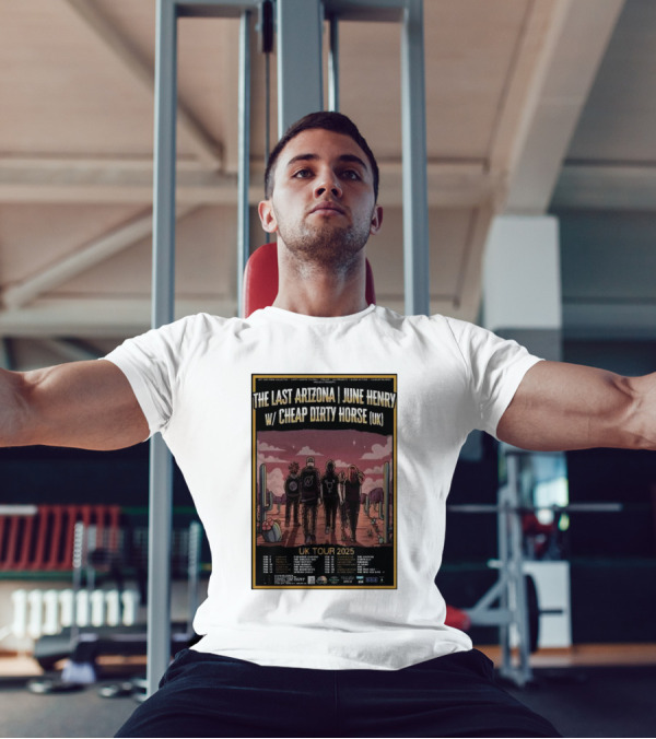 The Last Arizona June Henry With Cheap Dirty Horse UK Tour 2025 Cactus Desert Scene T-Shirt