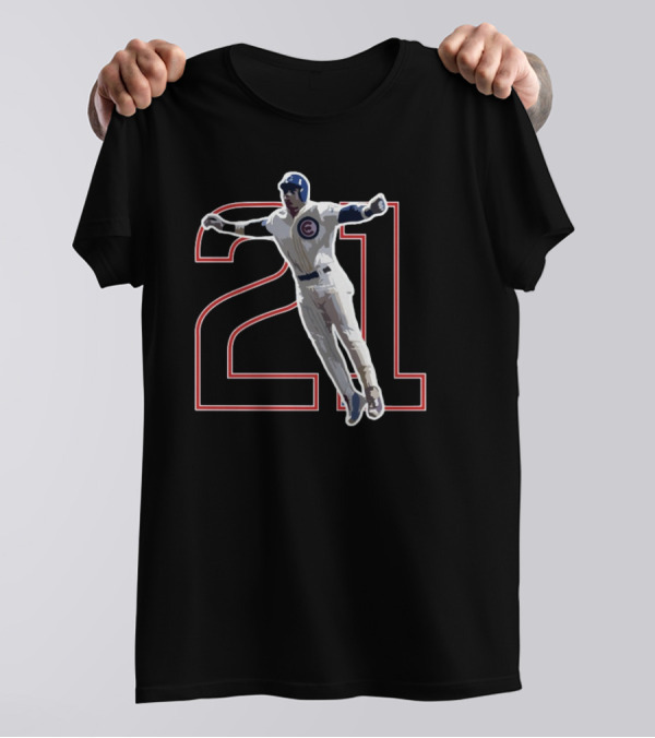 Sammy Sosa 21 Jump Pose Chicago Cubs Legend T-Shirt