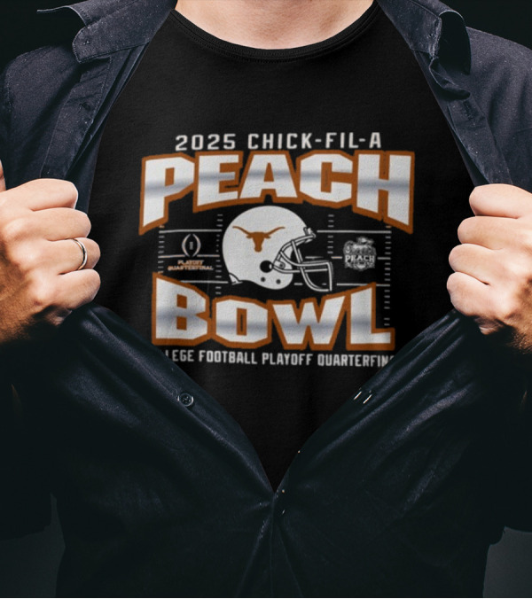 2025 Chick-fil-A Peach Bowl College Football Playoff Quarterfinal Texas Arizona T-Shirt